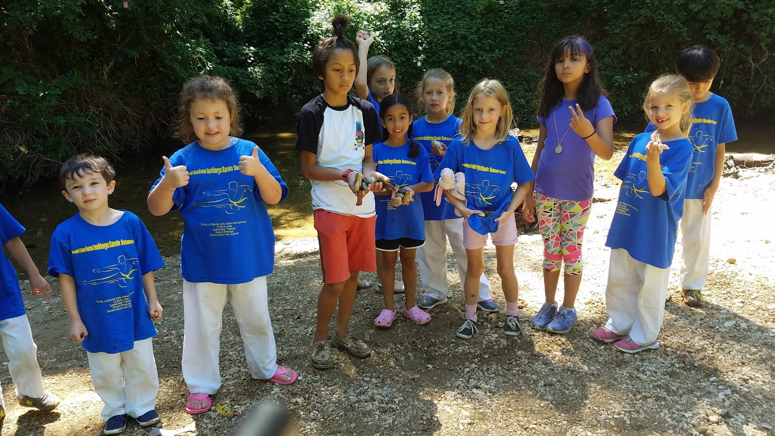 Campers exploring nature outdoors