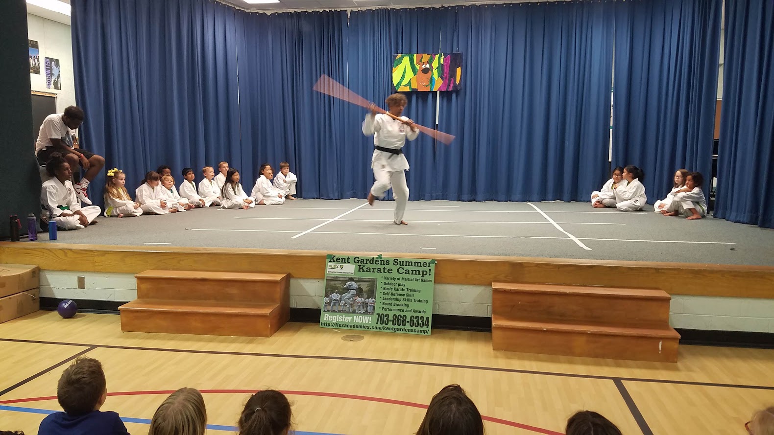 Bo staff spinning demonstration