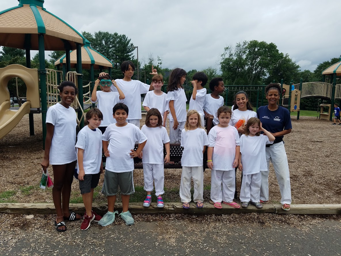 Group photo at playground