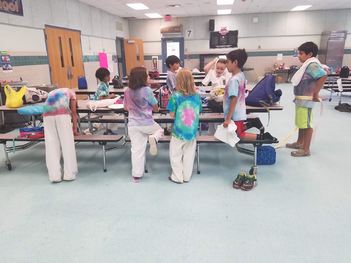 Tie-dye day getting ready