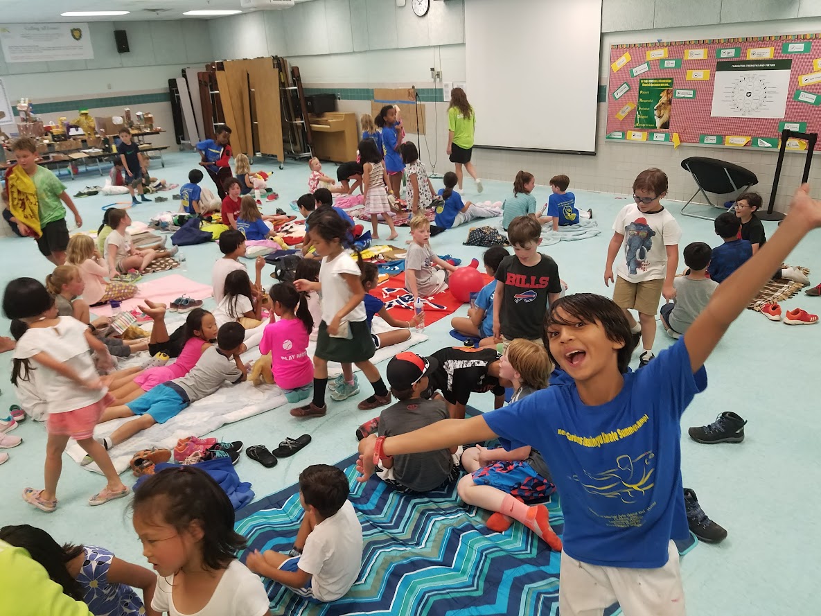 Excited camper during activities